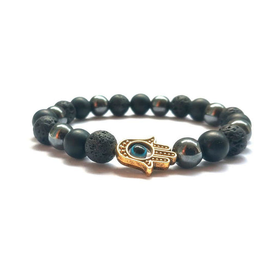 Handmade Buddha Hand Evil Eye Natural Stone Sports Bracelet - Jewelry Trends USA