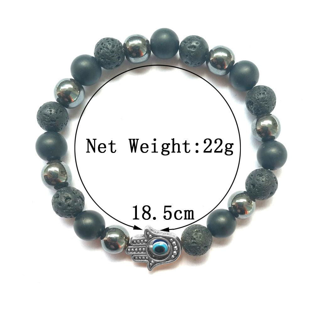 Handmade Buddha Hand Evil Eye Natural Stone Sports Bracelet - Jewelry Trends USA