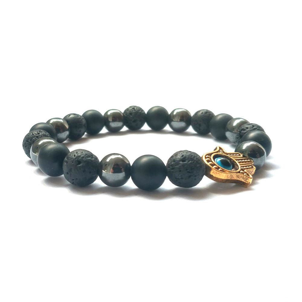 Handmade Buddha Hand Evil Eye Natural Stone Sports Bracelet - Jewelry Trends USA