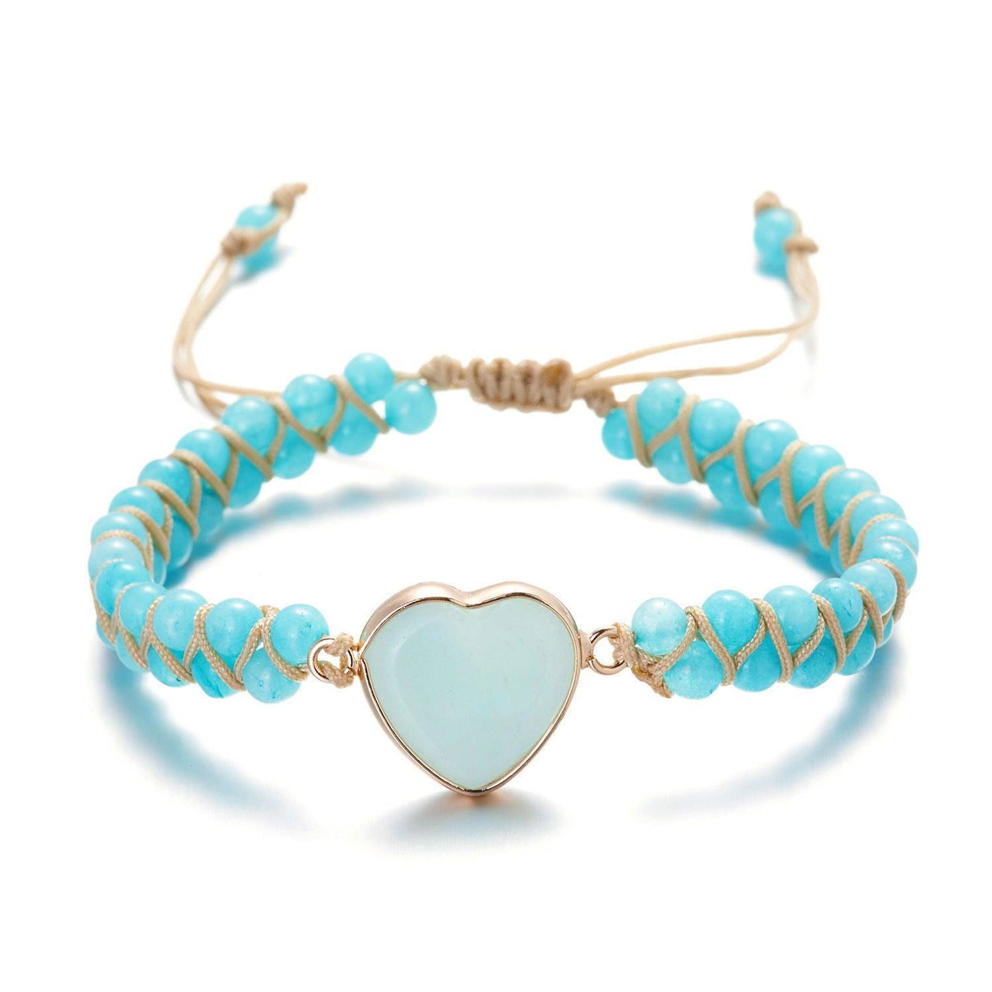 Handmade Creative Woven Bracelet Love Stone Winding Bracelet - Jewelry Trends USA
