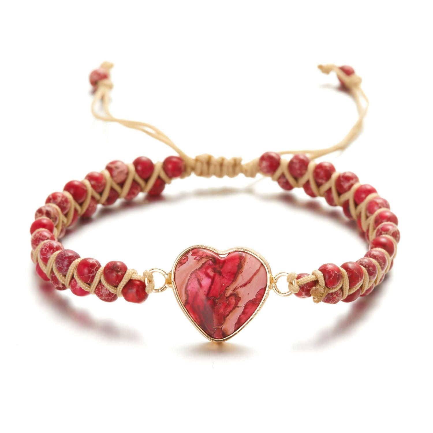 Handmade Creative Woven Bracelet Love Stone Winding Bracelet - Jewelry Trends USA