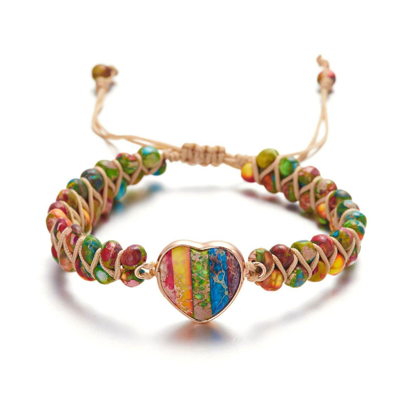 Handmade Creative Woven Bracelet Love Stone Winding Bracelet - Jewelry Trends USA