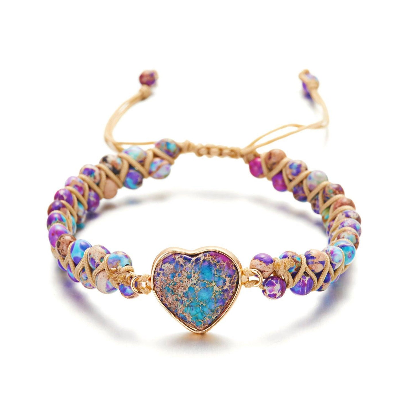 Handmade Creative Woven Bracelet Love Stone Winding Bracelet - Jewelry Trends USA