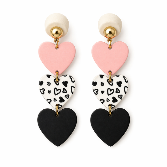 Candy Heart Drop Earrings