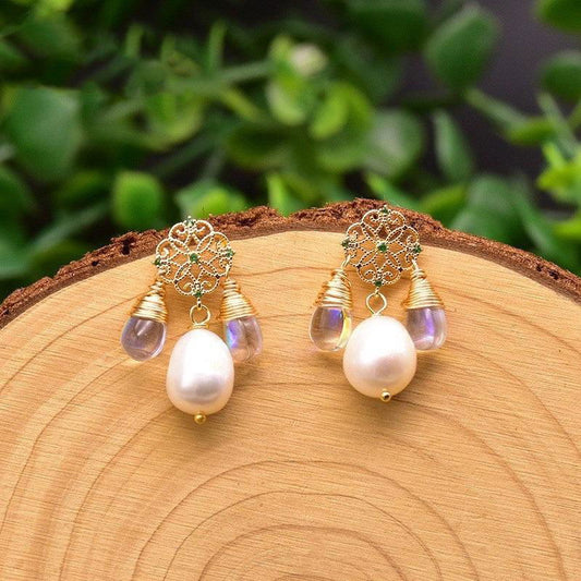 Original Natural Baroque Edison Pearl Earrings - Jewelry Trends USA