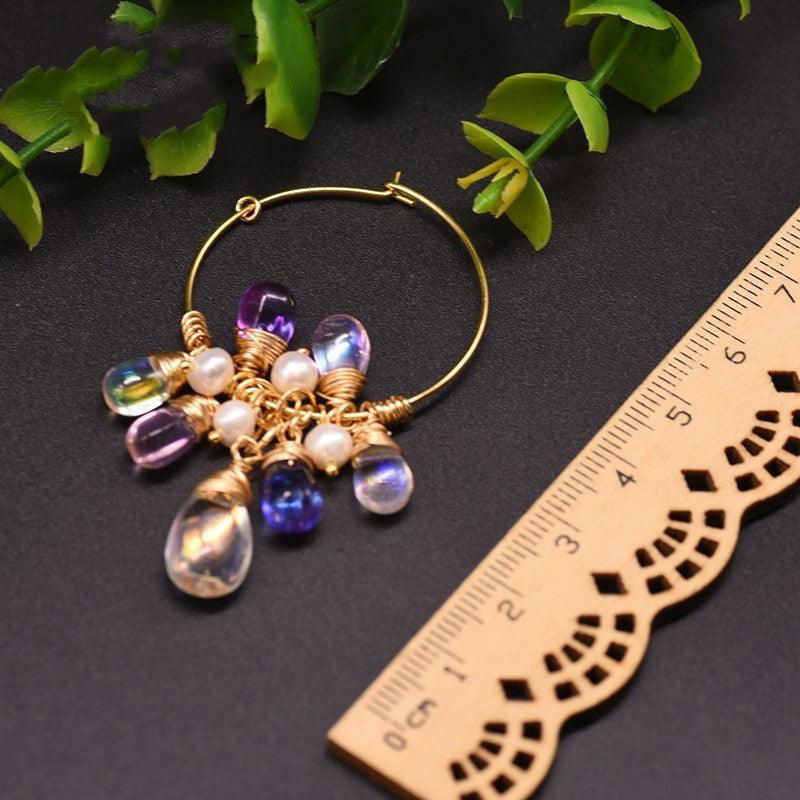 Pearl Czech crystal earrings - Jewelry Trends USA