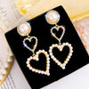 Pearl Rhinestone Drop Earrings - Jewelry Trends USA