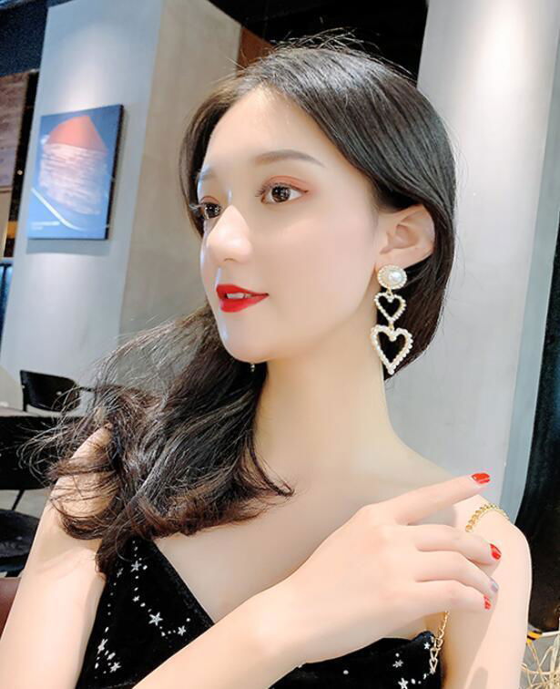 Pearl Rhinestone Drop Earrings - Jewelry Trends USA
