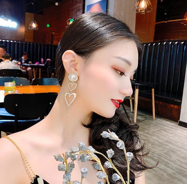 Pearl Rhinestone Drop Earrings - Jewelry Trends USA