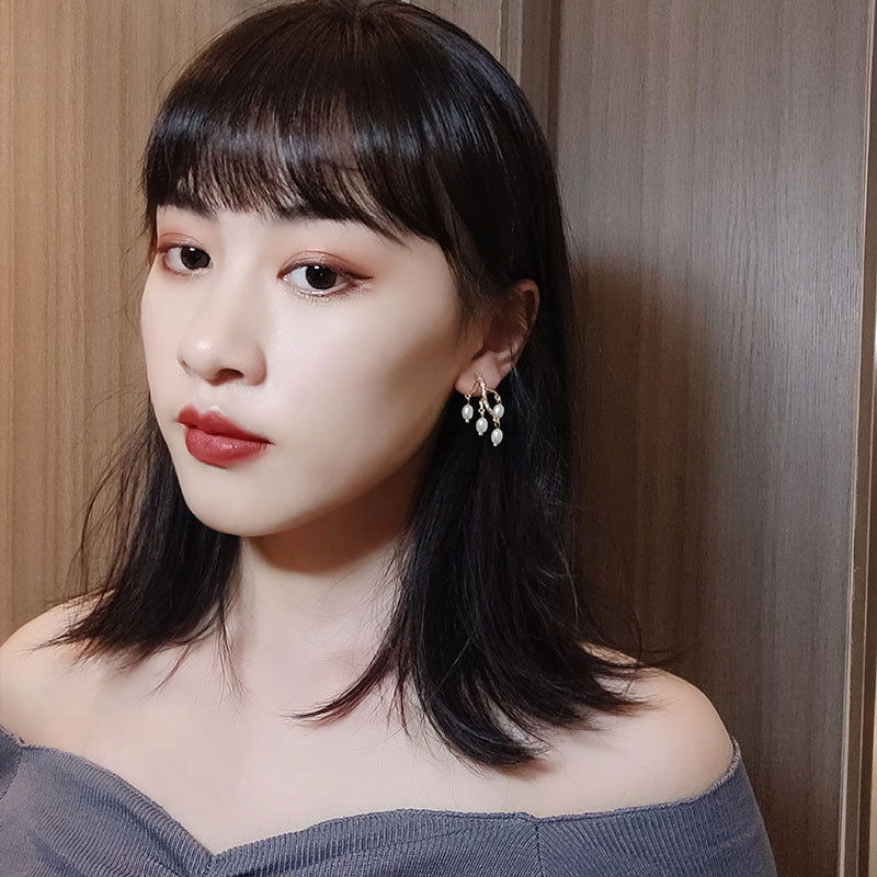 Pearl branch earrings earrings women - Jewelry Trends USA