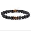 Personality Men's Black Volcanic Stone Bracelet - Jewelry Trends USA