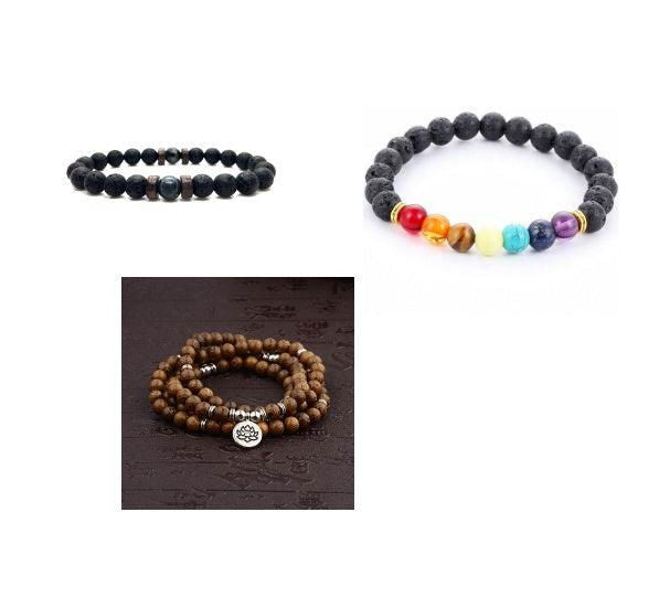 Personality Men's Black Volcanic Stone Bracelet - Jewelry Trends USA