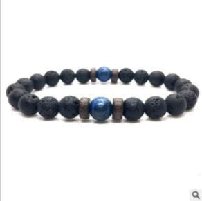 Personality Men's Black Volcanic Stone Bracelet - Jewelry Trends USA