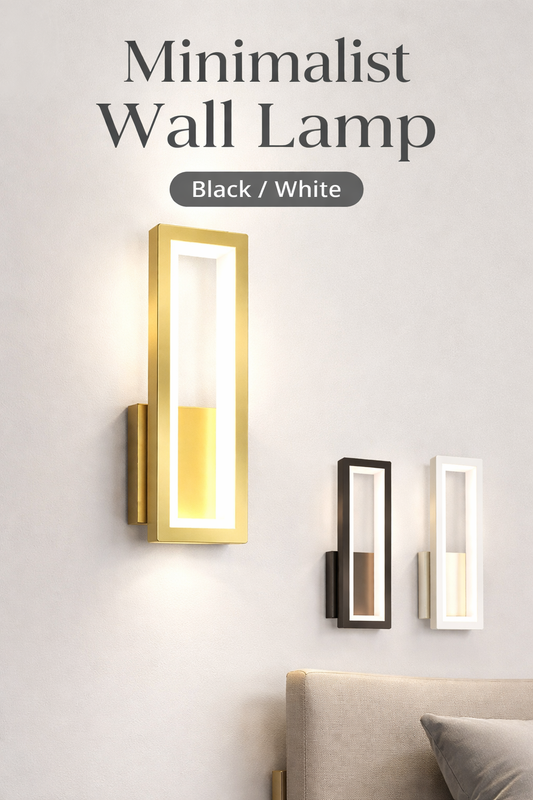 Minimalist Wall Lamp (Black/White)