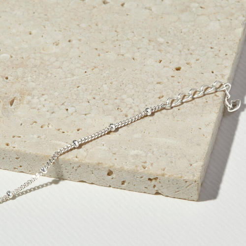 Rose Gold Bracelet - Satellite Chain Bracelet, Beaded Ball Bracelet, Dainty Jewelry