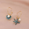 Shell pearl earrings - Jewelry Trends USA