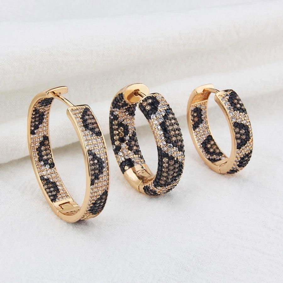 Simple Style Circle Copper Zircon Gold Plated Earrings - Jewelry Trends USA
