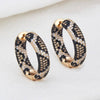 Simple Style Circle Copper Zircon Gold Plated Earrings - Jewelry Trends USA