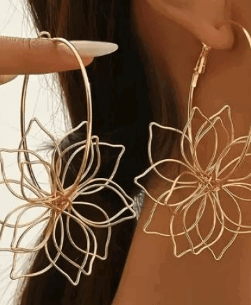 Stunning Bohemian Floral Hoop - Jewelry Trends USA