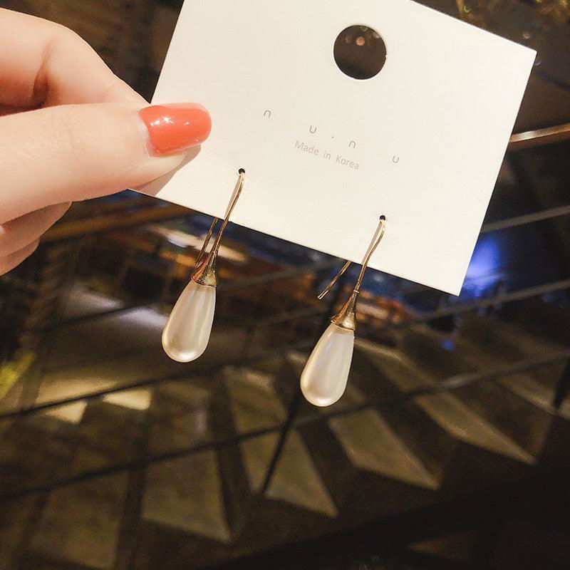 Waterdrop Pearl Simple Personality Earrings - Jewelry Trends USA