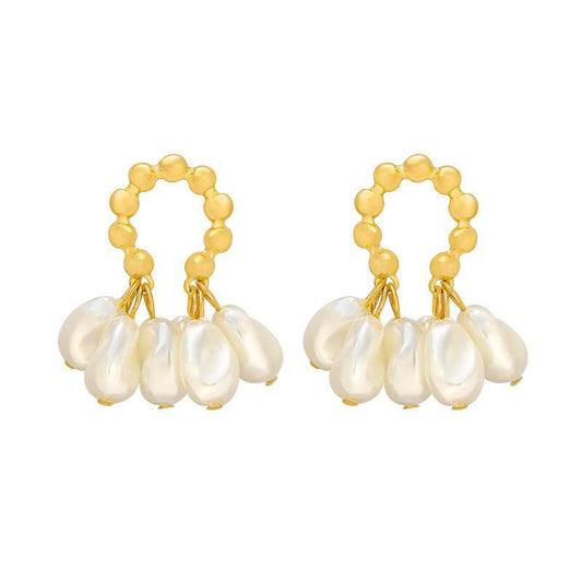 Women's Elegant Baroque Pearl Earrings - Jewelry Trends USA