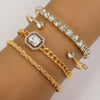 Women’s Vintage Bohemian Design Crystal Bracelet Set – 4 Pcs - Jewelry Trends USA