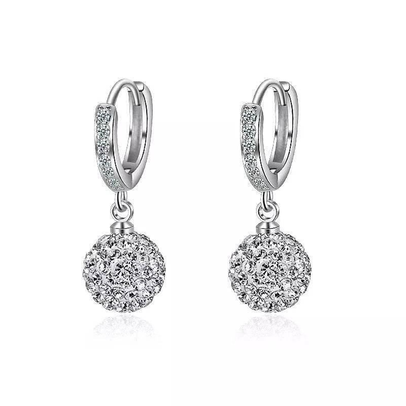 Zircon earring round diamond ball earrings women - Jewelry Trends USA