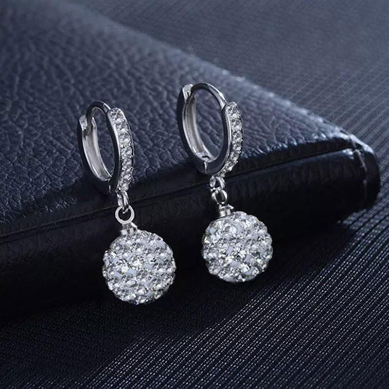 Zircon earring round diamond ball earrings women - Jewelry Trends USA