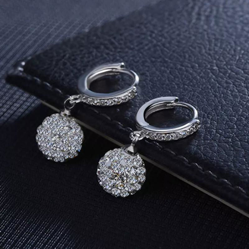 Zircon earring round diamond ball earrings women - Jewelry Trends USA
