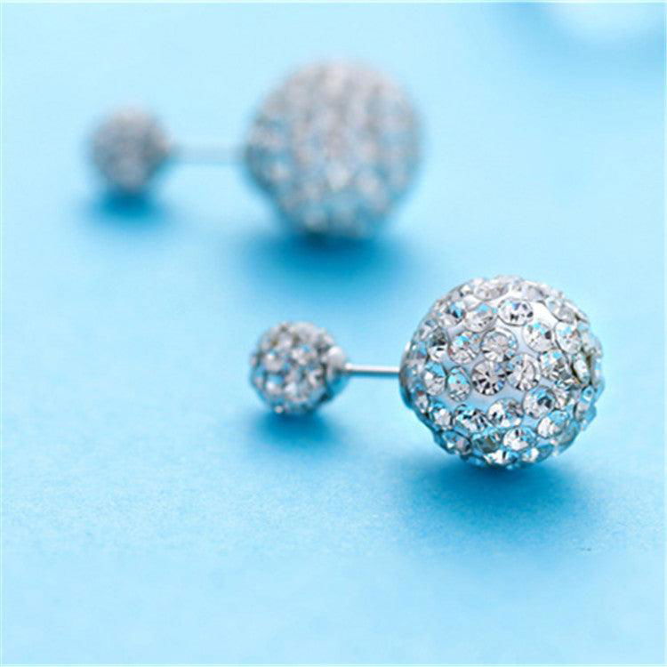 Zircon earring round diamond ball earrings women - Jewelry Trends USA