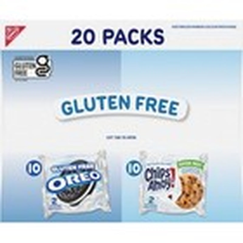 Gluten Free OREO and CHIPS AHOY Cookie Snack Packs Variety Pack 20 Pack