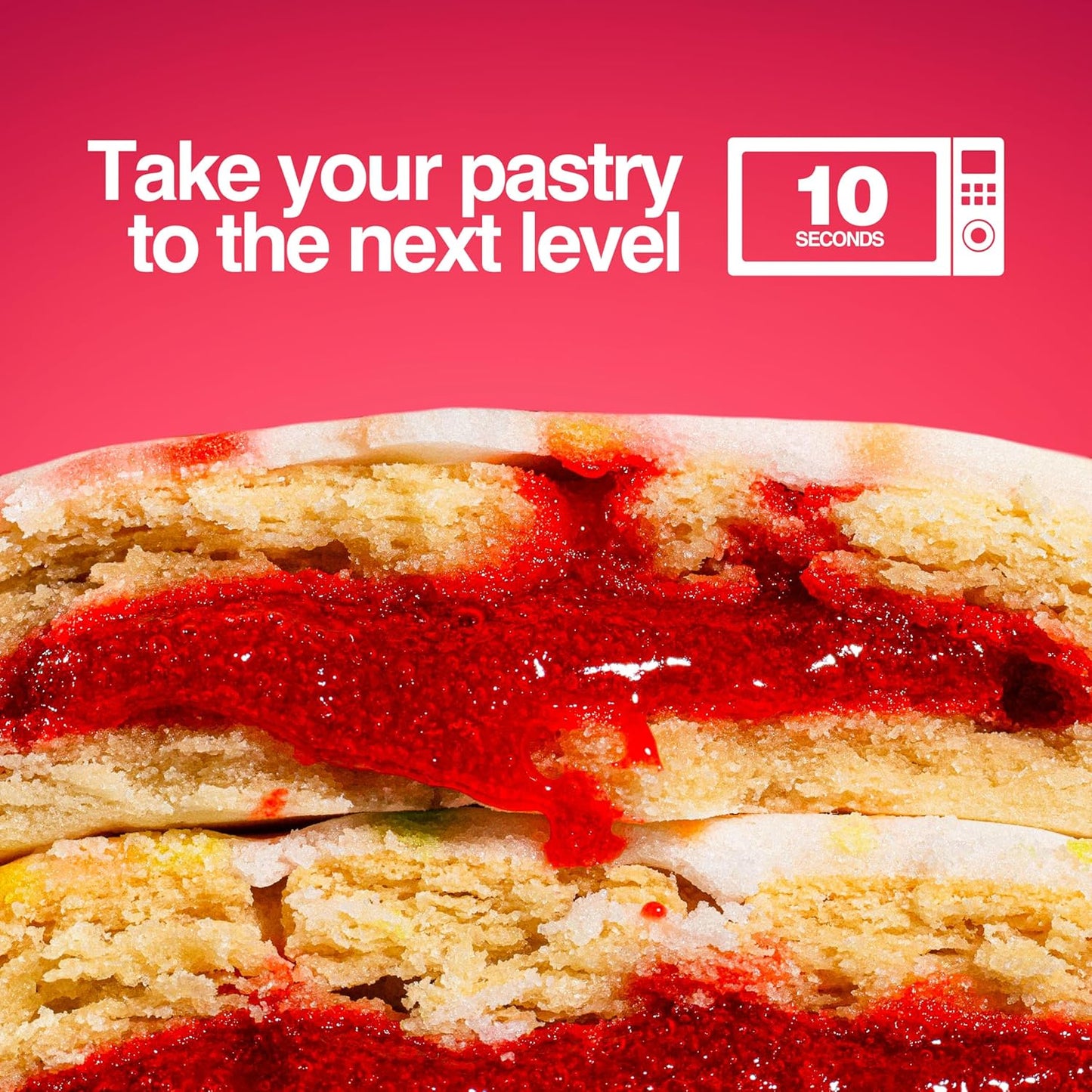 22G Protein Pastry 0G Added Sugar, Low Carb, Gluten Conscious, Keto Snack, Ideal for Glucose Management, Includes Whey Protein Isolate, 8 Pack Frosted Strawberry