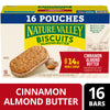 Cinnamon Almond Butter Biscuit Sandwiches Snack Bars (16 Pouches)
