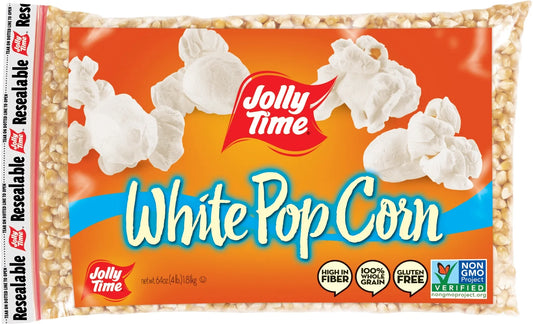 White Popcorn Kernels, 64 Oz. Bag - Gluten-Free