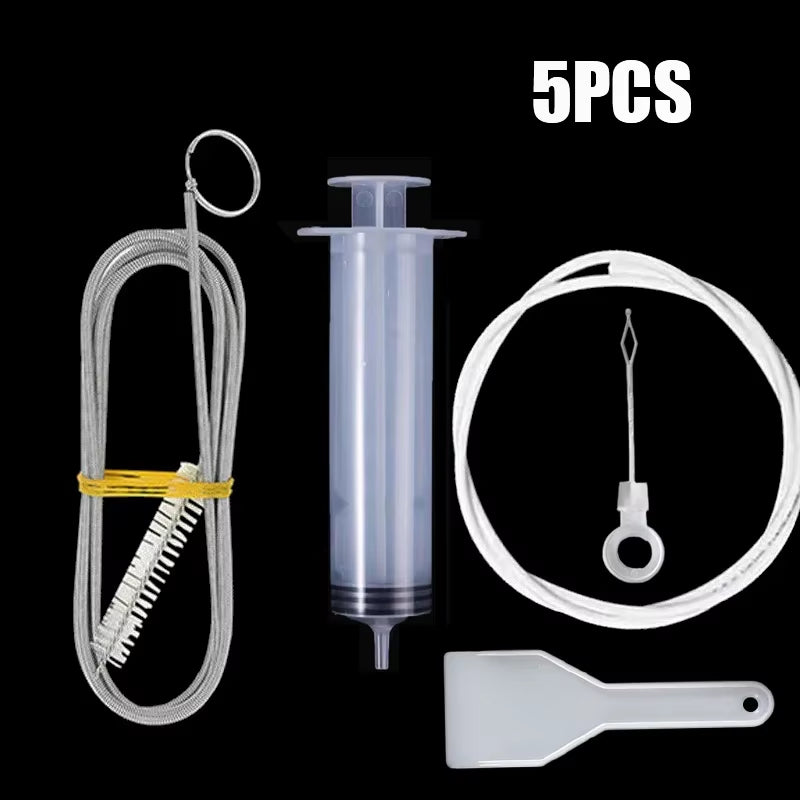 5/6Set Refrigerator Drain Hole Clog Remover Dredge Cleaning Tools Fridge Hole Brush Water Outlet Cleaner for Household Clean