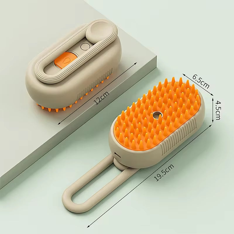Pet Steam Brush Steam Cats Comb Electric Sprayer for Massage Wool Cat Brush Vaporizer Hair Removal Grooming Pets Accessories