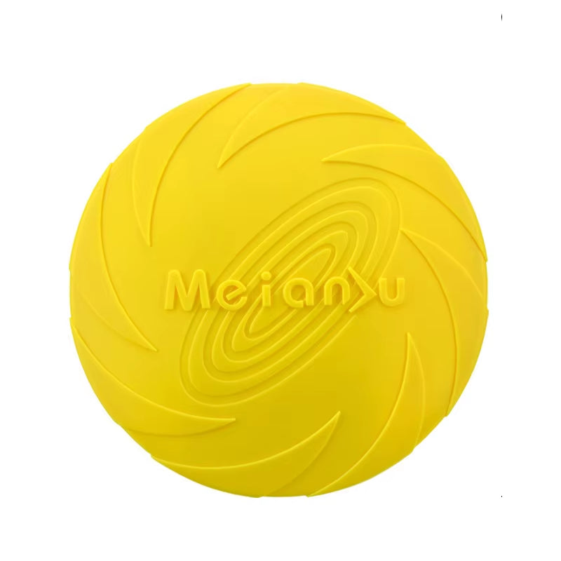 Pet Dog Flying Disk Toy Silicone Dog Cat Toy Dog Game Flying Discs Resistant Chew Puppy Training Interactive Pet Supplies