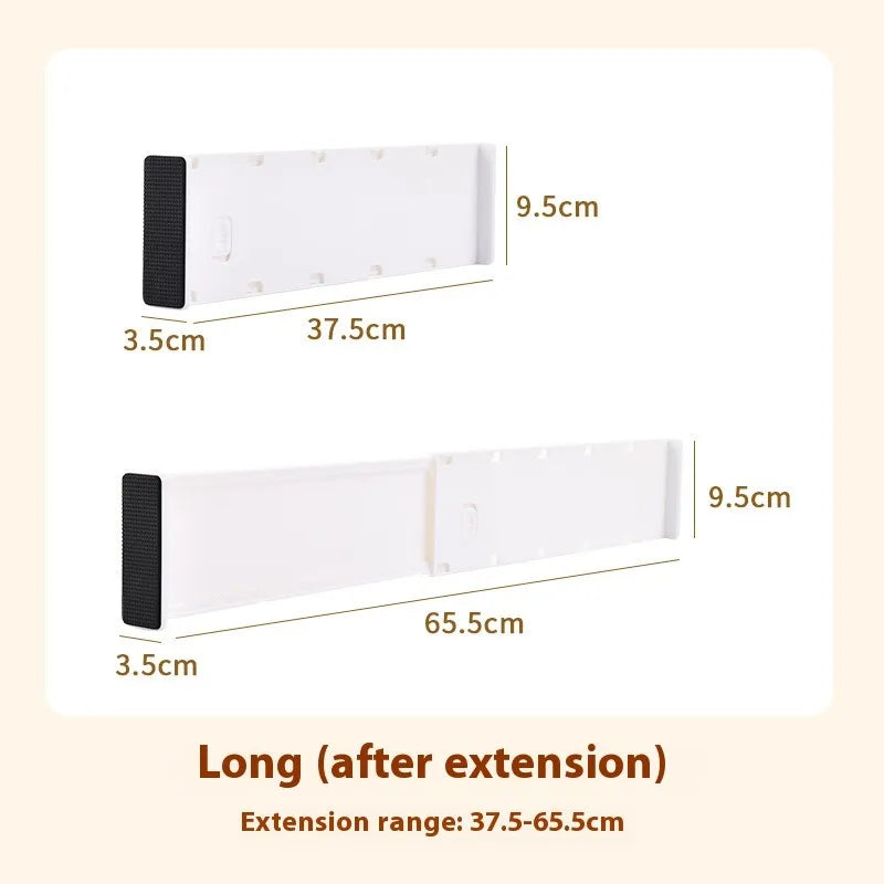 Drawer Organizer Dividers for Clothes Underwear Socks Storage Box Partition Boards for Kitchenware Cosmetics Free-Combination
