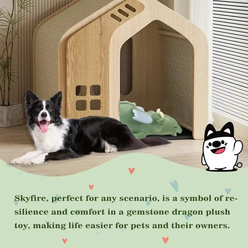 PET Gem Flying Dragon Dog Heartbeat Toy,Puppy Separation Stress Toy, Puppy Behavioral Training Aid for Dog Sleep Aid Plush