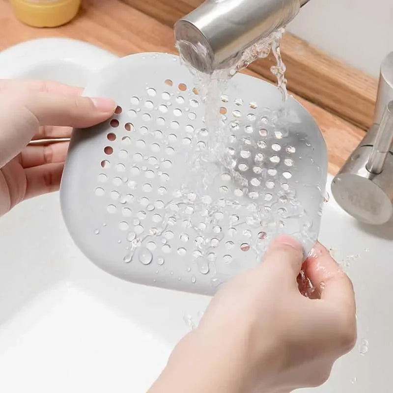1/2/10/20Pcs Shower Drain Hair Catcher Sink Strainer Drain Cover Hair Catcher Silicone Hair Filter Kitchen Bathroom Accessories