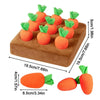 Carrot Snuffle Mat for Dogs Cats Puzzle Toy with Carrots for Small Medium Large Interactive Pet Stress Relief Dogs Chew Toys