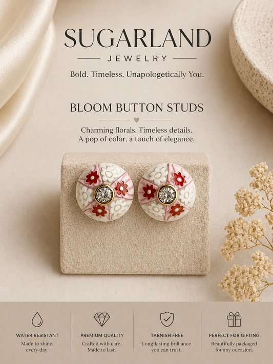 Bloom Button Studs