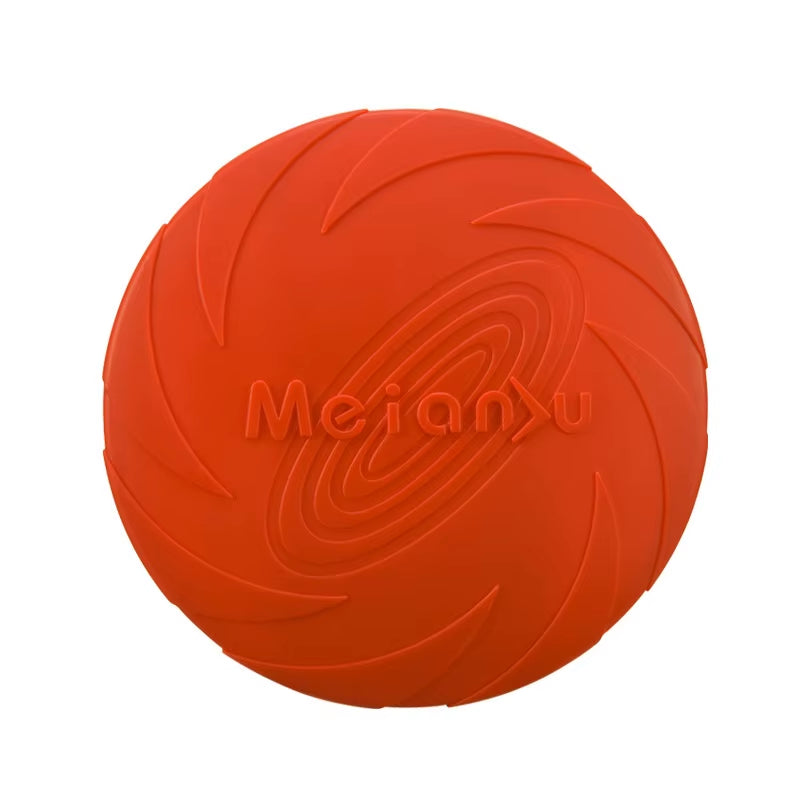 Pet Dog Flying Disk Toy Silicone Dog Cat Toy Dog Game Flying Discs Resistant Chew Puppy Training Interactive Pet Supplies