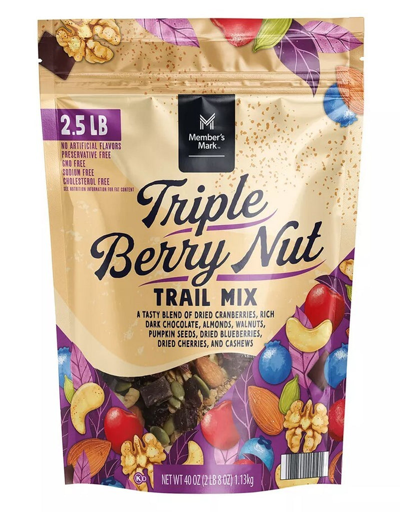Member'S Mark Almonds, Cashews, Peanuts, Walnuts, Triple Berry Nut Trail Mix