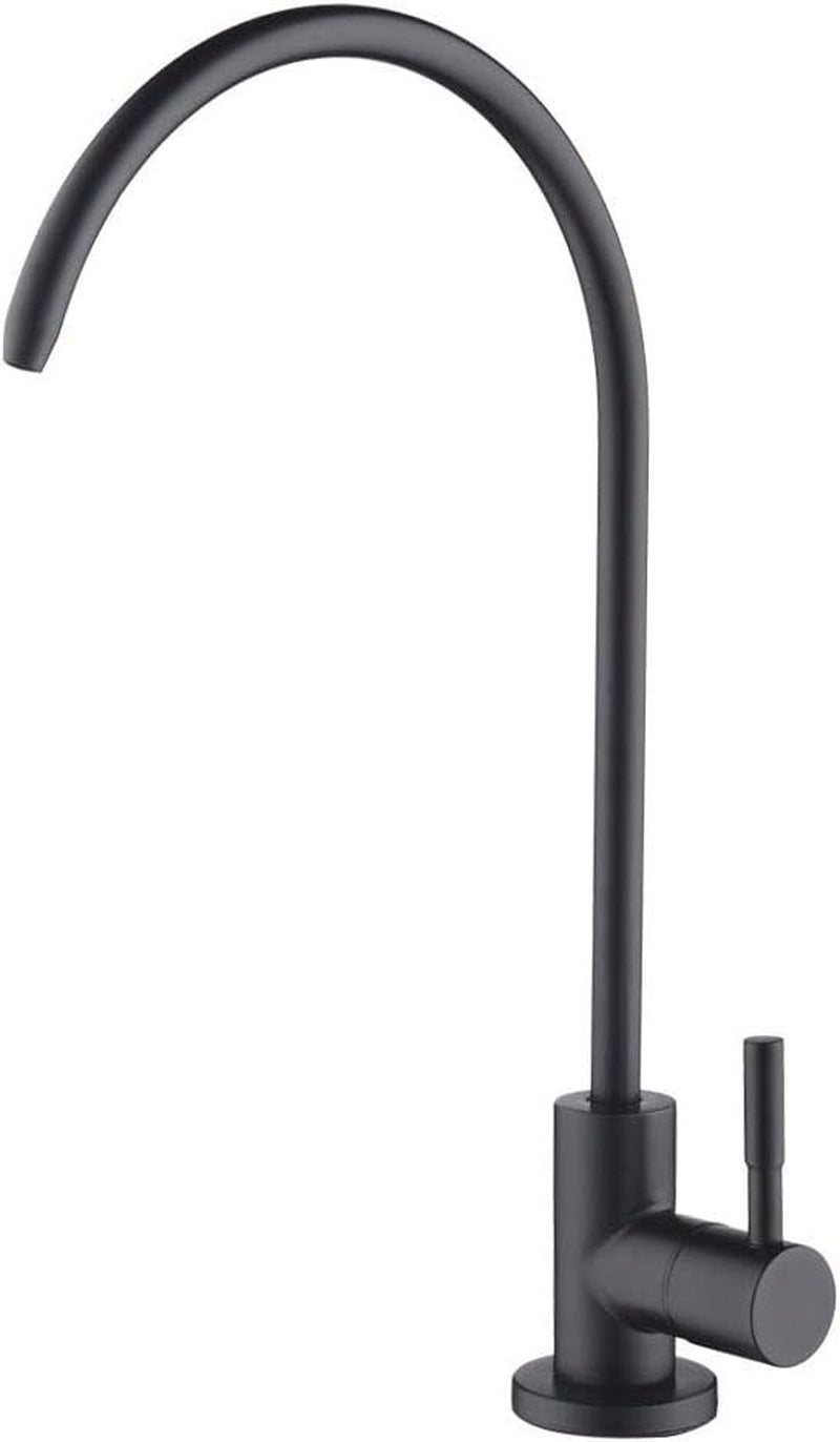 Drinking Water Faucet, Kitchen Beverage Faucet in 304 Stainless Steel, Non-Air-Gap Pure Water Filter Faucet for Sink, Fit for Reverse Osmosis Water Purify System