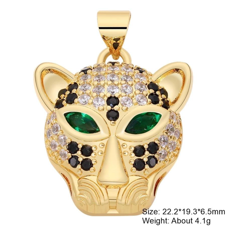 classic style hexagram animal heart shape copper plating inlay zircon gold plated charms jewelry accessories - Jewelry Trends USA