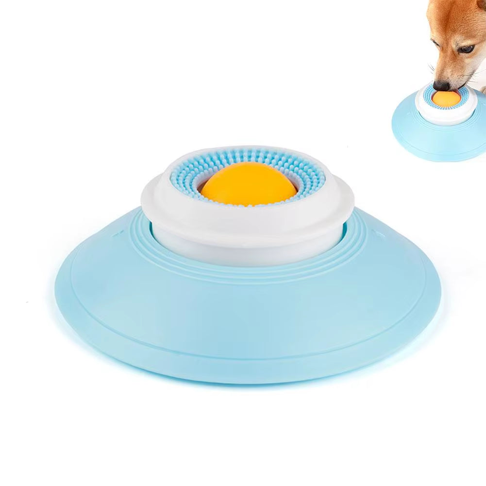 Dog Lick Ball Toy Slow Feeder for Dog Cat Liquid Food Calming Enrichment Toy for Bathing Grooming Anxiety Relief Lick Mat