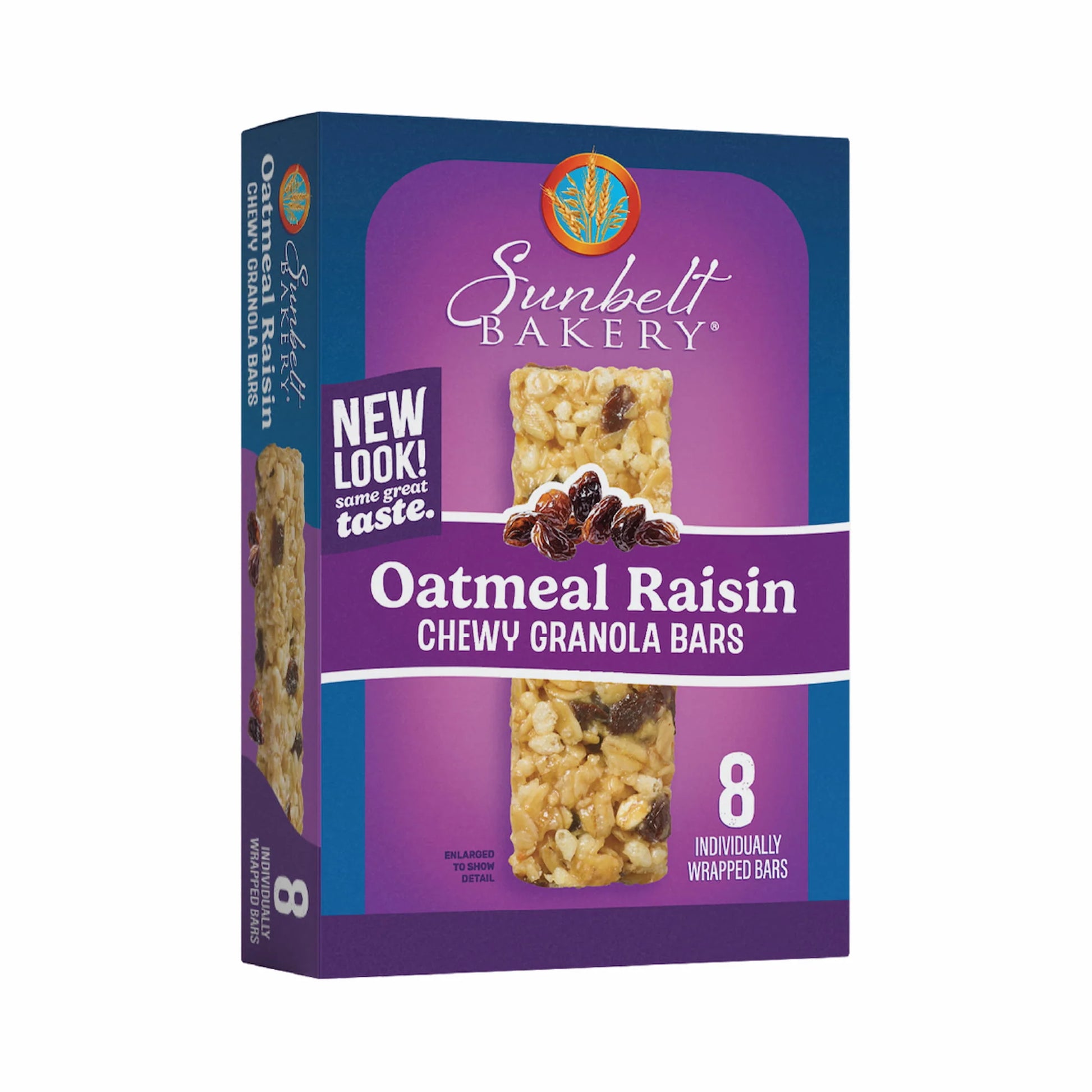 Oatmeal Raisin Chewy Granola Bars (1 Carton, 8 Bars) Made with SIMPLE GRANOLA ® Brand Granola