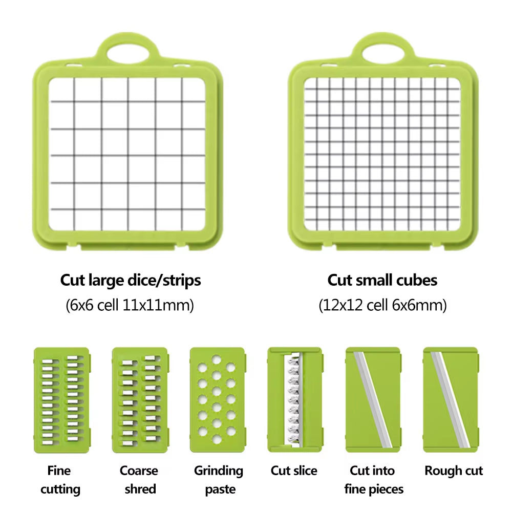 Multifunctional Vegetable Chopper Handle Food Grate Food Chopper Vegetable Slicer Dicer Cut Kitchen Items Cocina