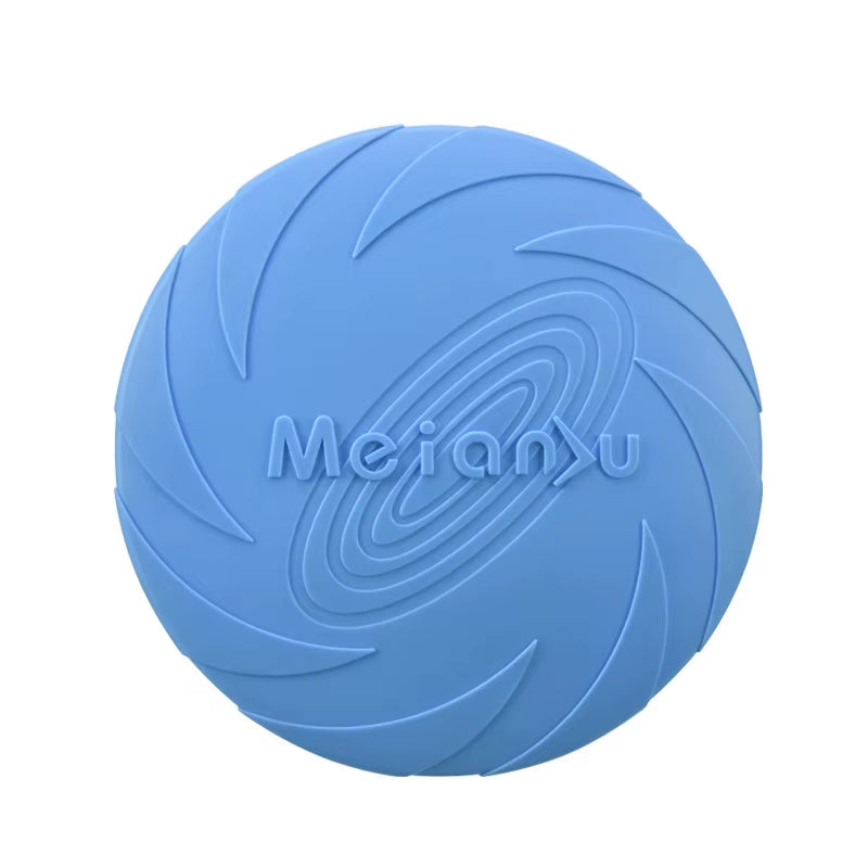 Pet Dog Flying Disk Toy Silicone Dog Cat Toy Dog Game Flying Discs Resistant Chew Puppy Training Interactive Pet Supplies
